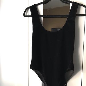 Black Velvet Bodysuit.